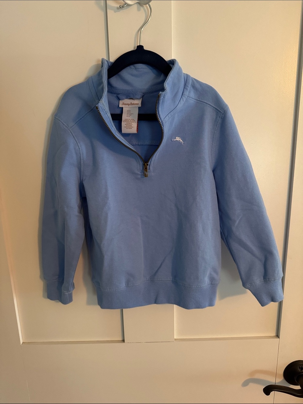 Tommy Bahama Light Blue Quarter-Zip Pullover